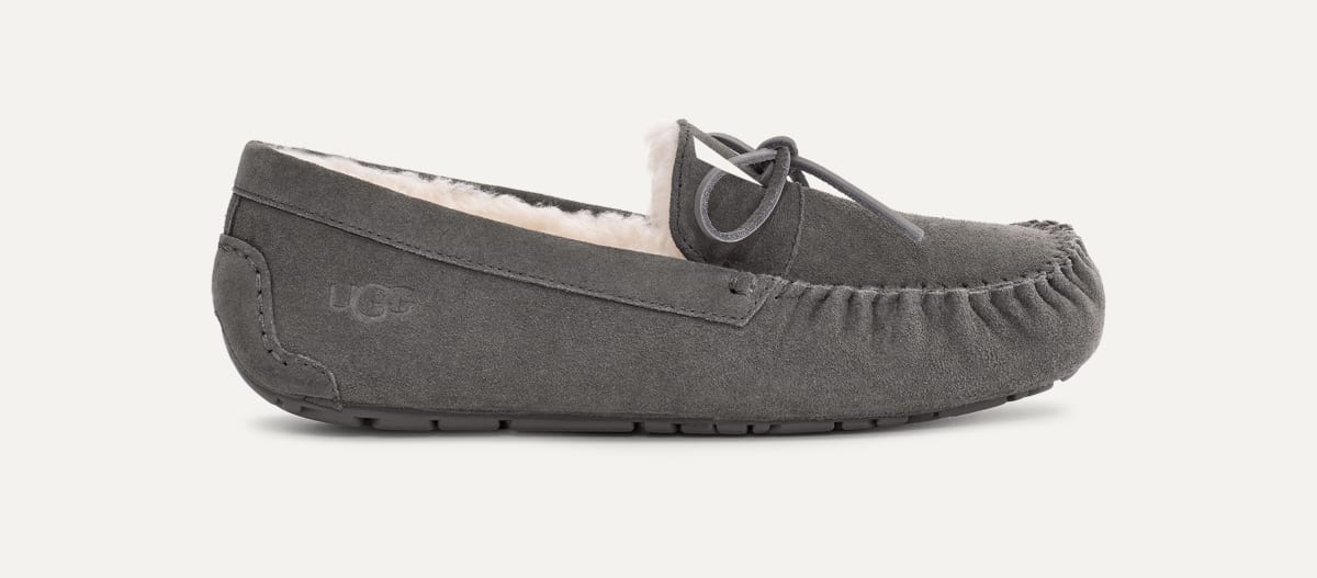 Grey ugg moccasins cheap