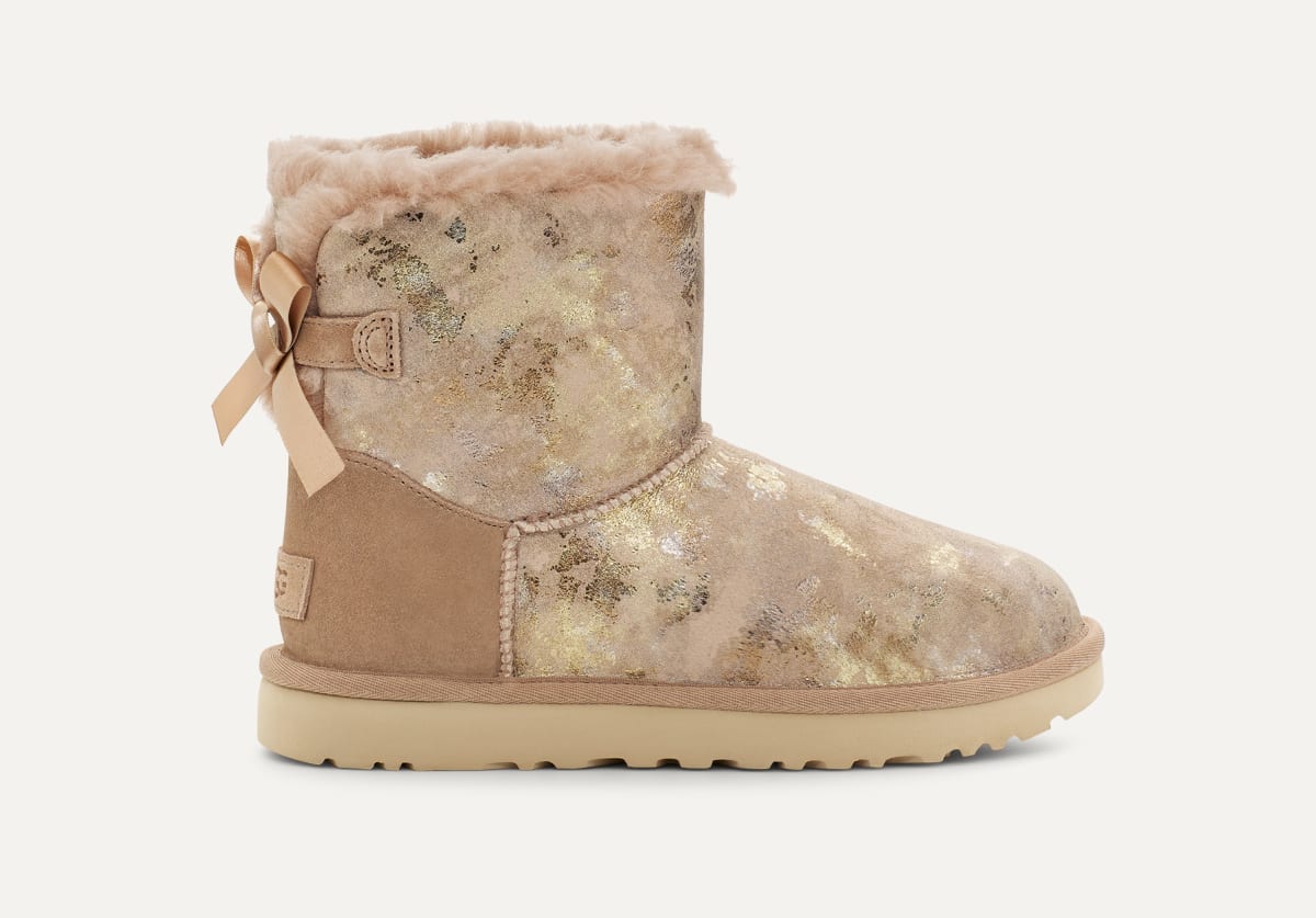 UGG Mini Bailey Bow Gold Wash Boot for Women UGG UK
