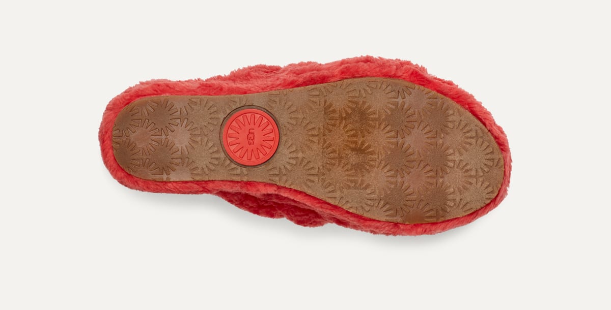 Red ugg fluff yeah sale