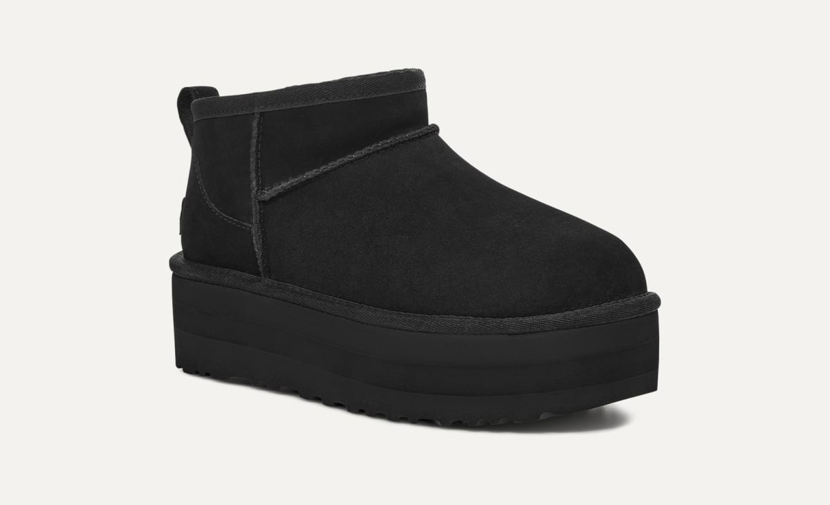 Black ankle uggs discount