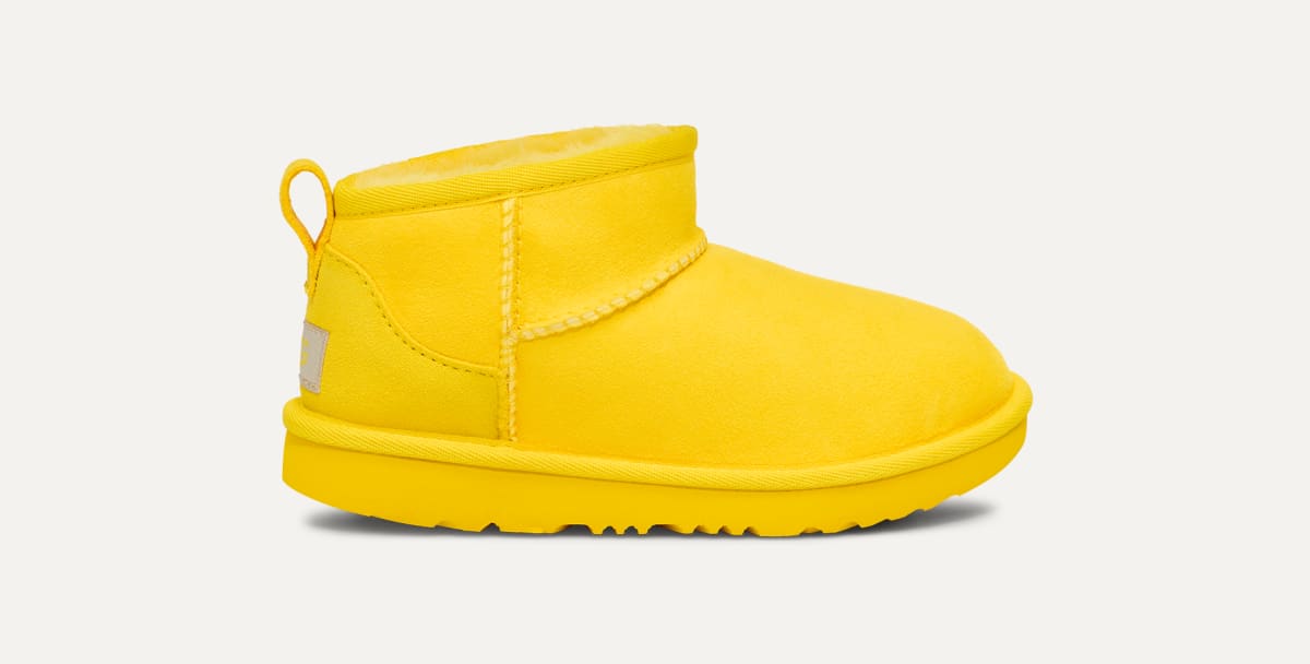Yellow mini uggs top