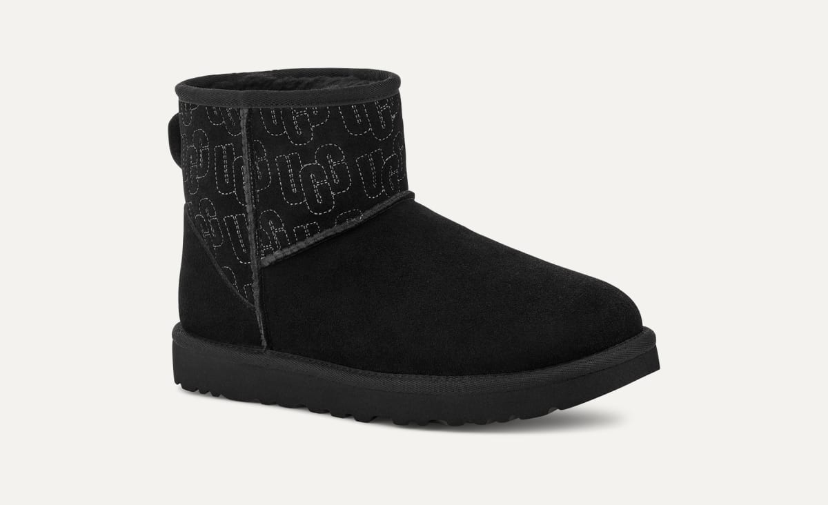 Black sparkle ugg boots clearance