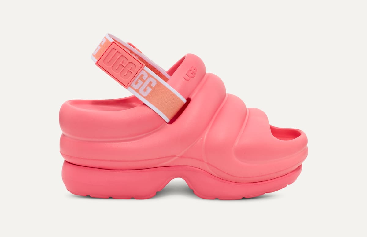 Red ugg sandals sale
