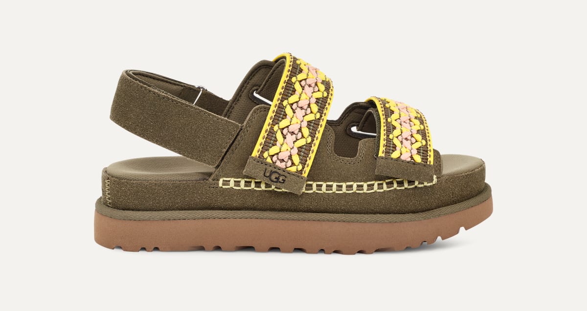 Uggs sandalen goud 2025