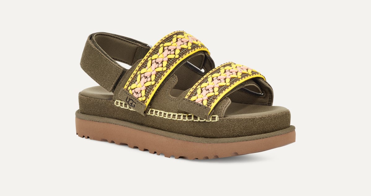 UGG Goldenstar Heritage sandaal met boordsel voor Dames UGG NL