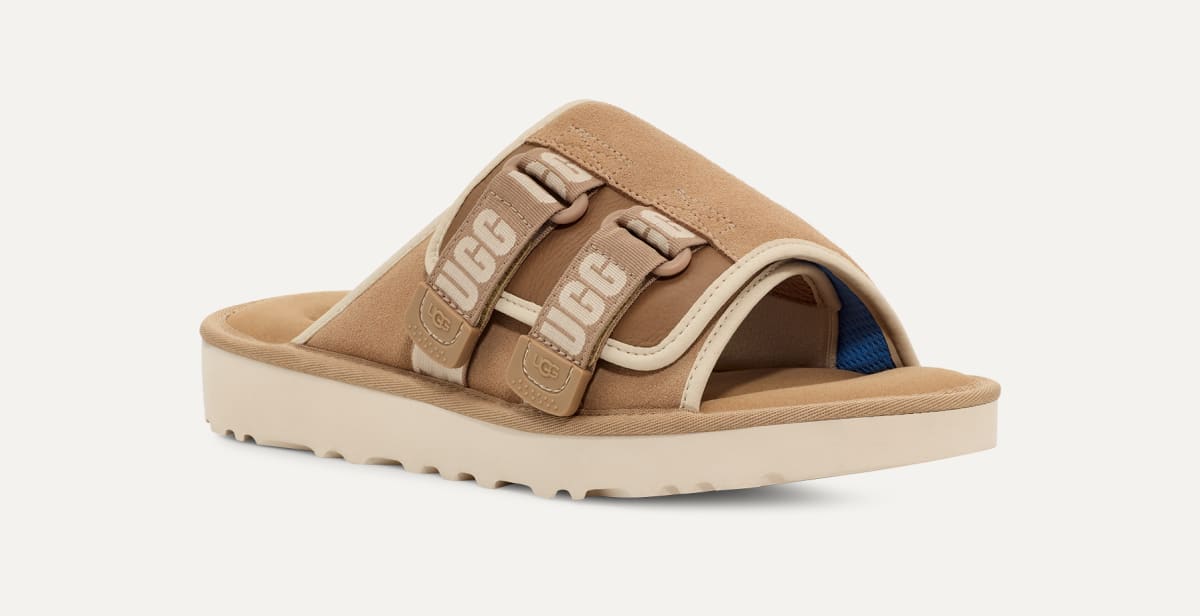 Ugg slides with strap top