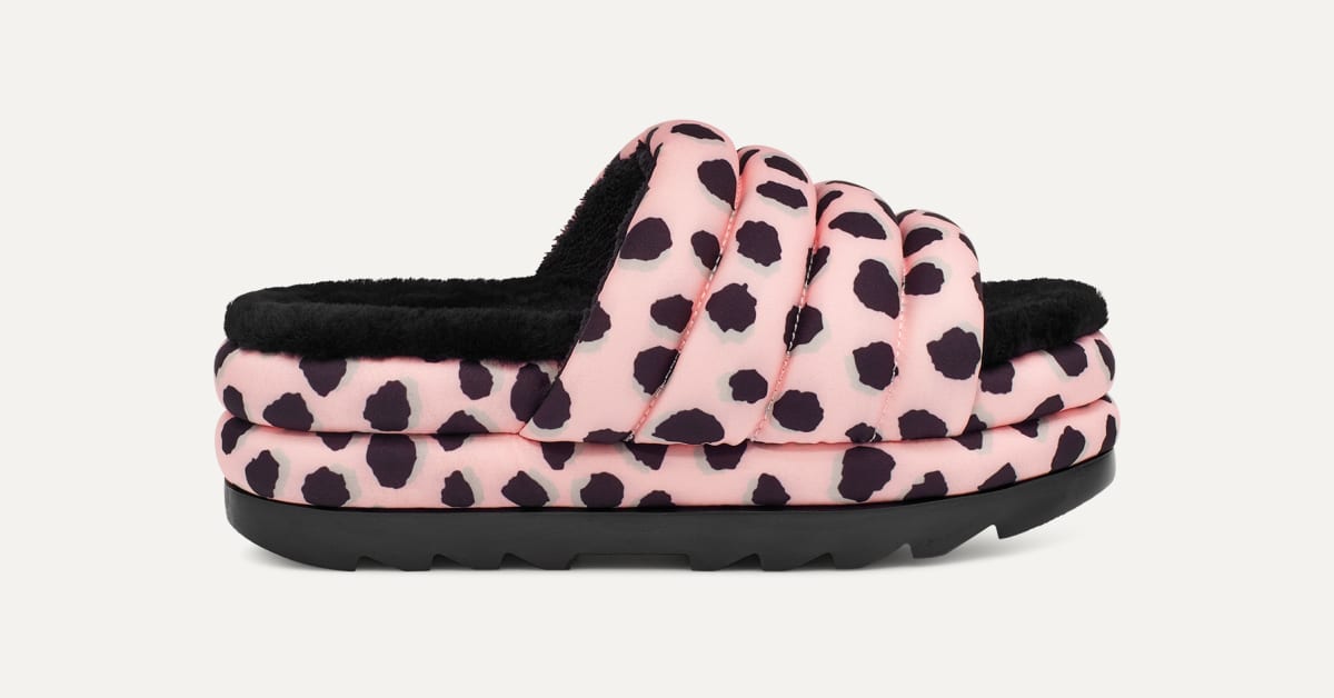 Cheetah print ugg slides cheap