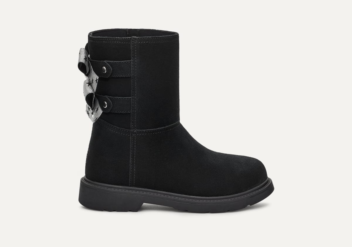Childrens black ugg boots store