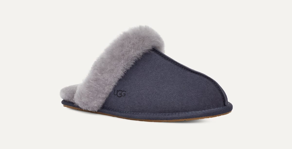 Black grey and white ugg slippers 2025