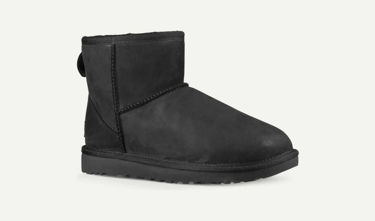 Ugg classic mini leather waterproof hot sale