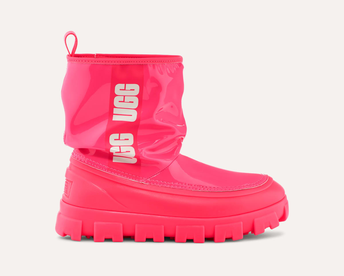 Pink clear ugg boots 2025