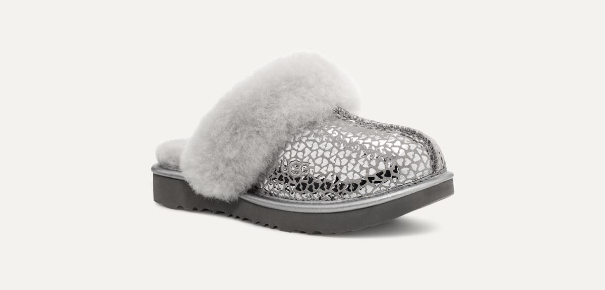 Silver ugg slippers hotsell