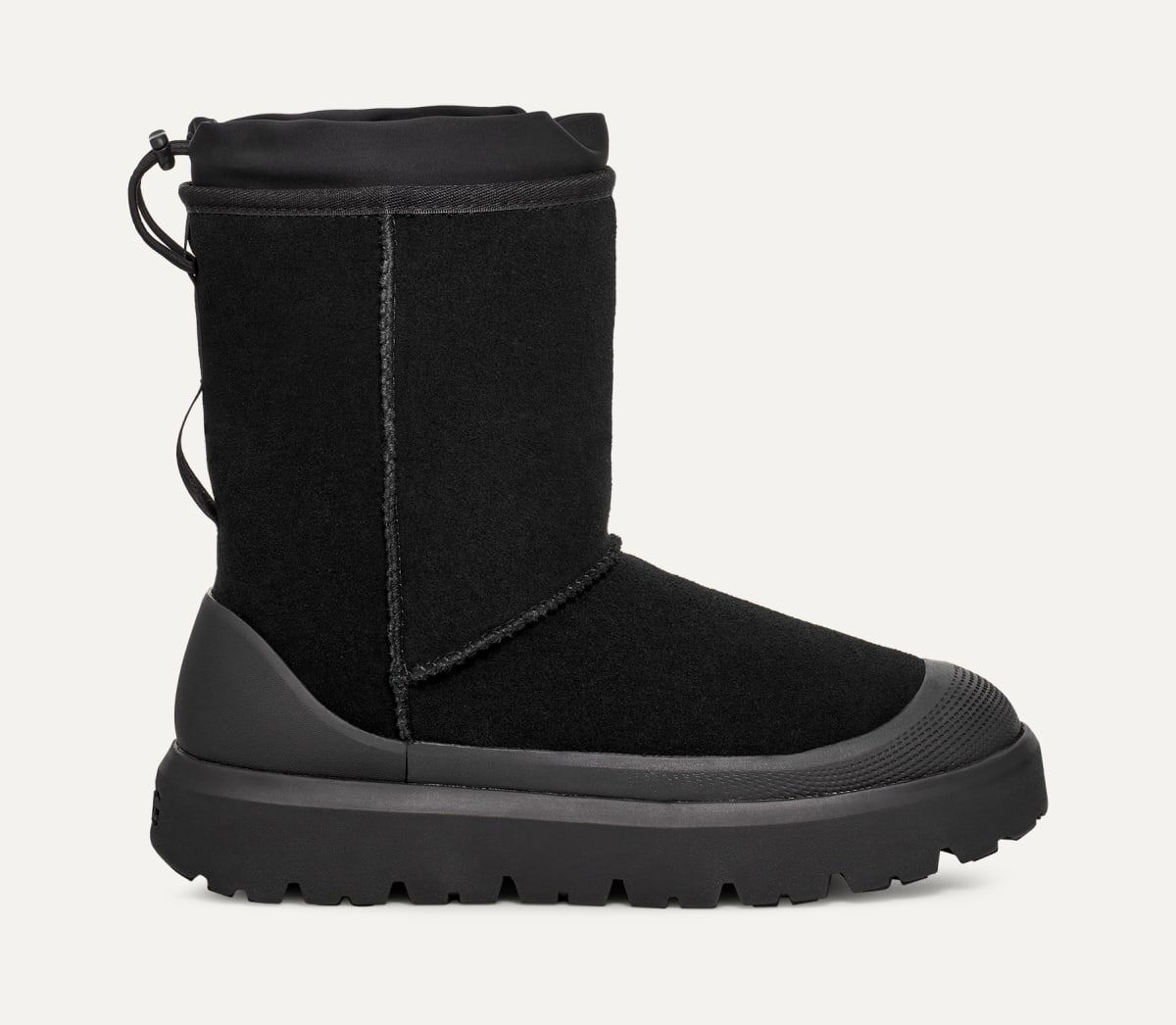 Furry ugg boots black discount
