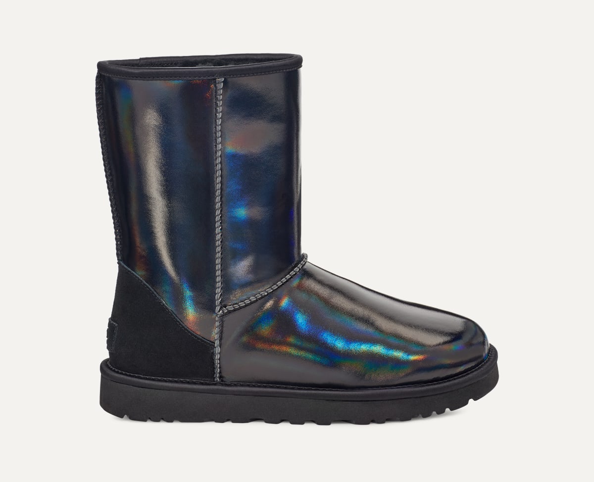 Ugg classic short sparkle black new arrivals