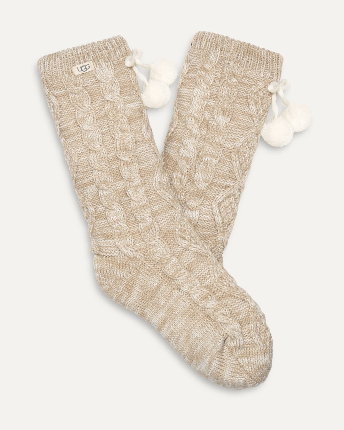UGG Pom Pom Fleece Lined Crew Sock for Women UGG