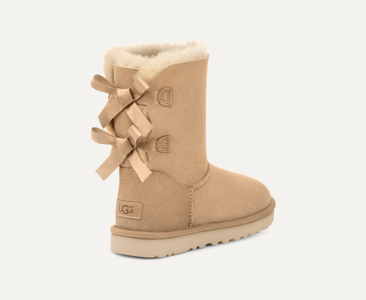 Baby pink bailey bow uggs top