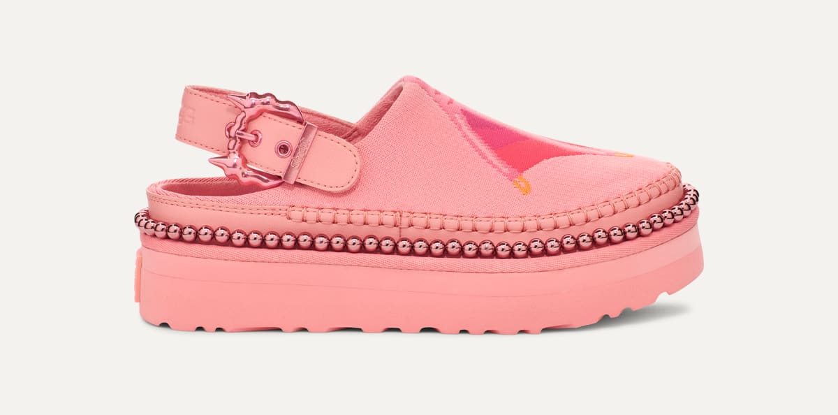 Pink ugg clogs discount