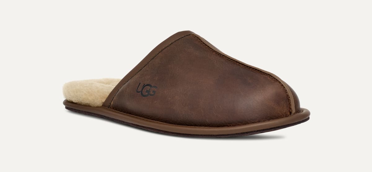 Leather mens ugg slippers sales