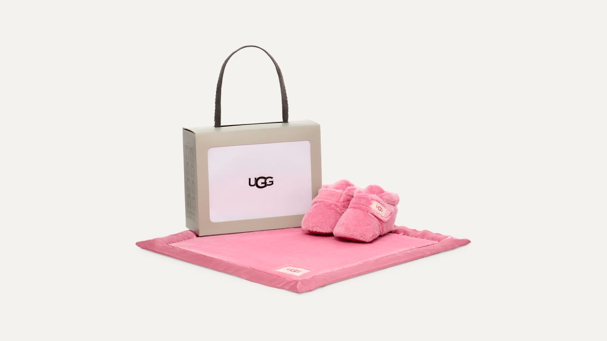 Ugg baby blanket and booties hotsell