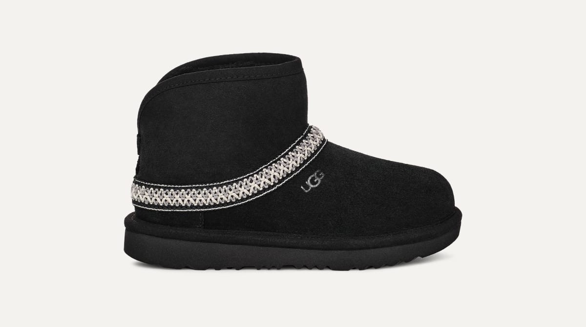 Mini uggs zwart best sale