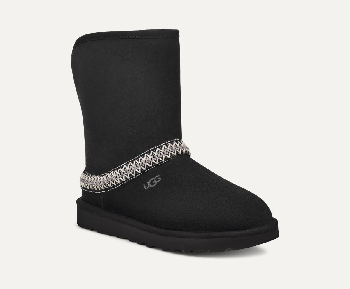 Short black ugg boots hot sale