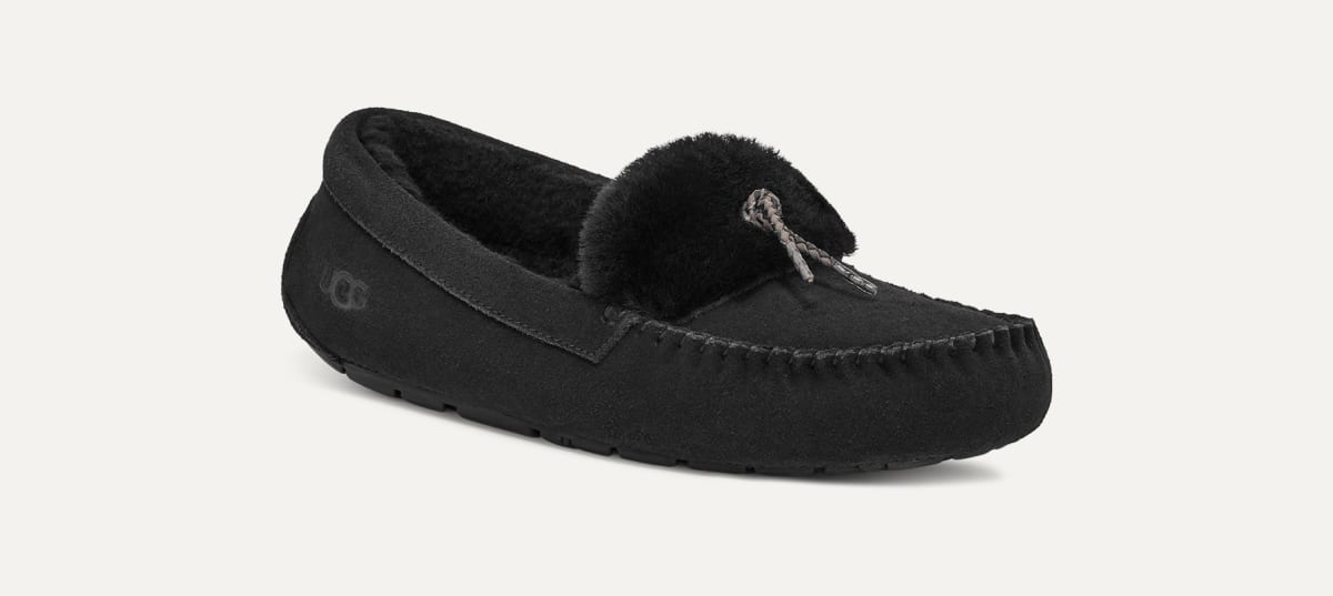 Ugg dakota bow slipper black top