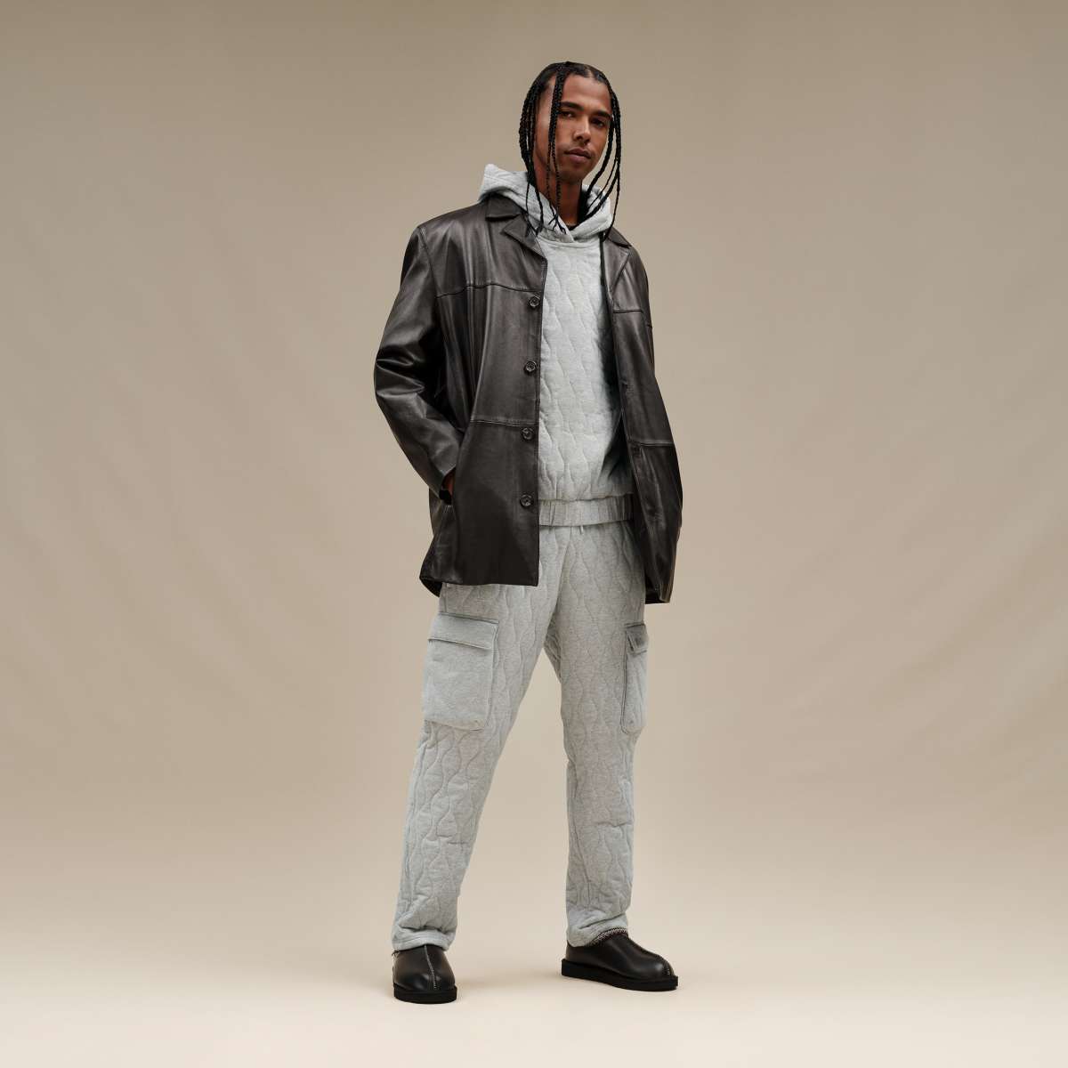 Ugg leather jacket mens cheap
