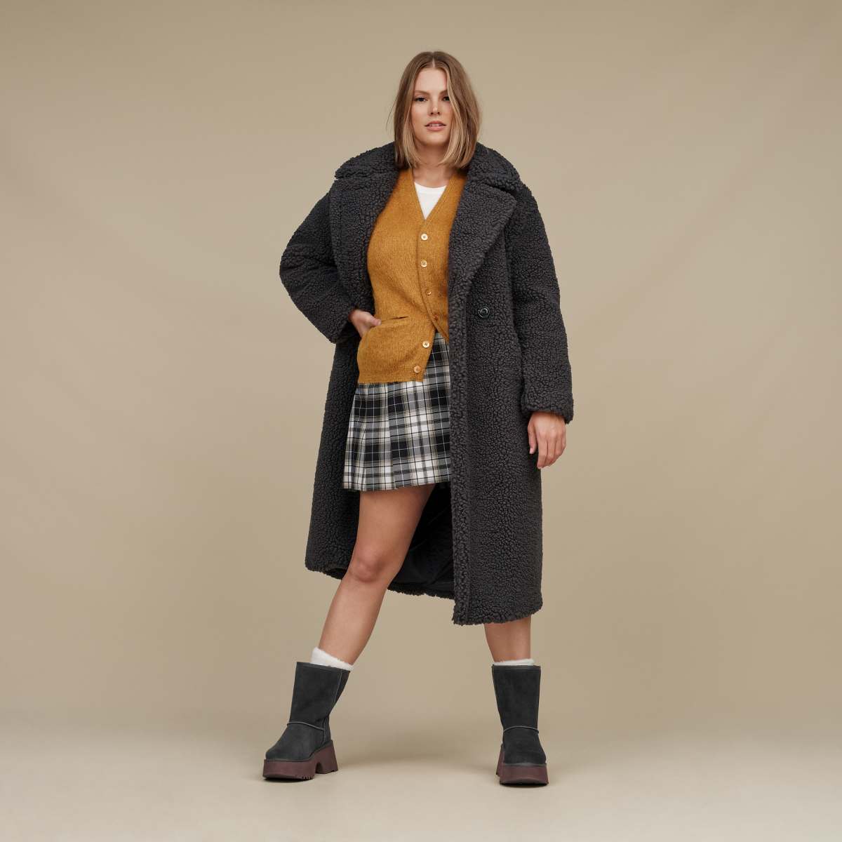 UGG Gertrude Long Teddy Coat for Women UGG EU
