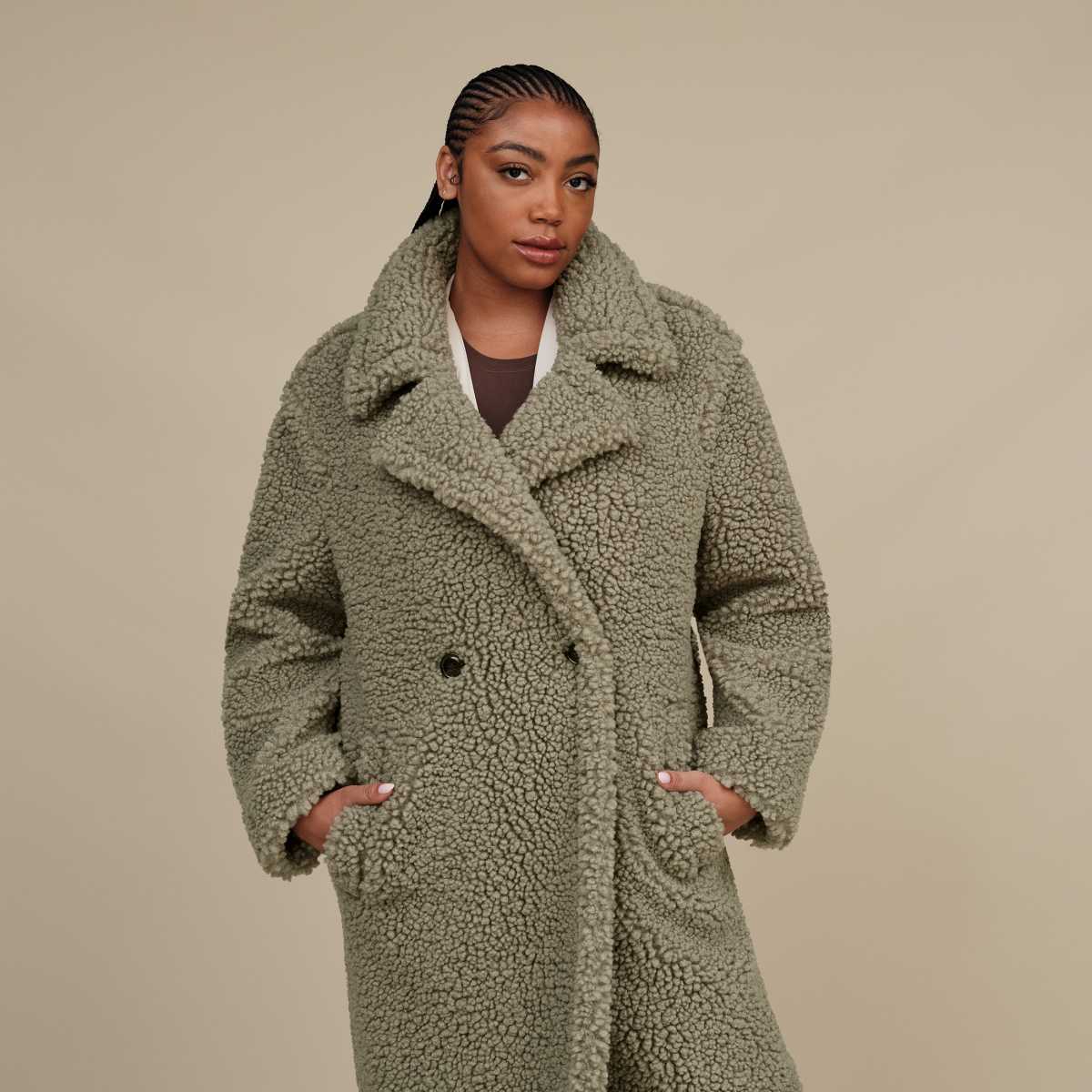 Manteau UGG Gertrude Long Teddy pour femme UGG UE
