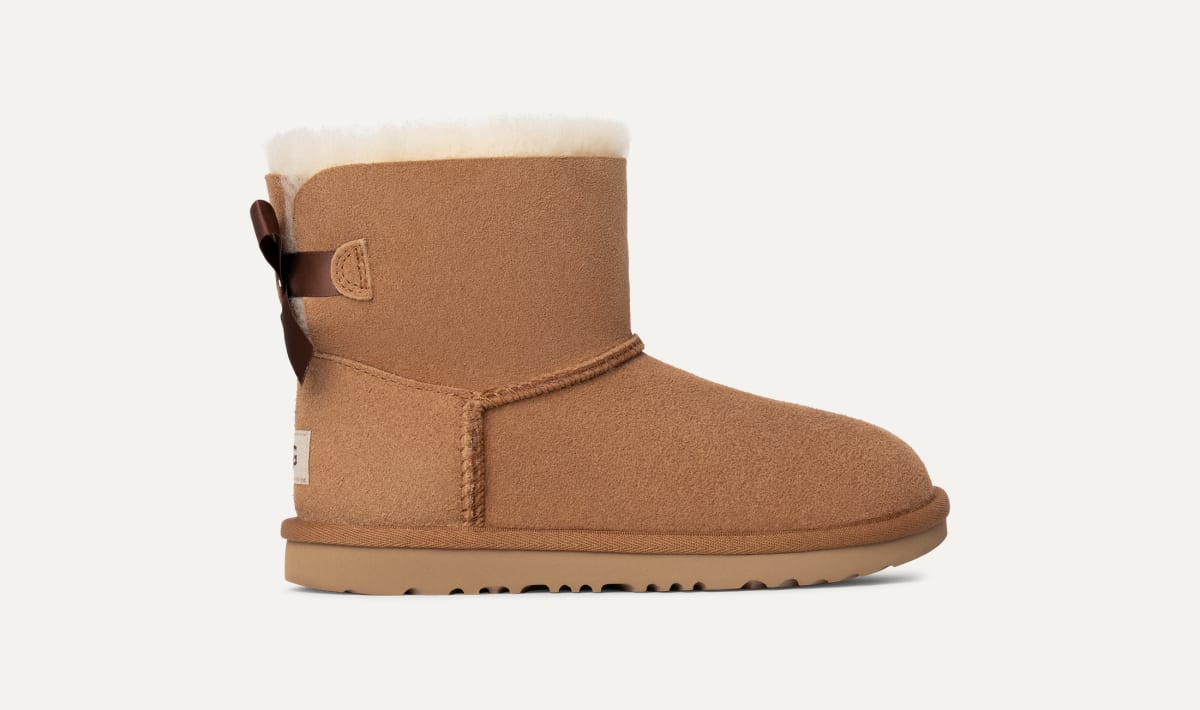 Ugg mini bailey button ii chestnut boots hot sale