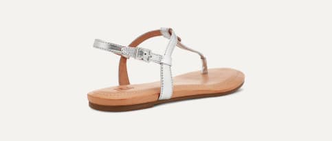 Ugg silver flip flops 2025