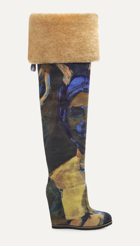 UGG UGG x Claire Tabouret Over The Knee Print Boot for Women UGG