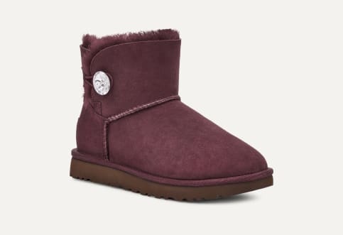Ugg boots mini bailey button schwarz hot sale