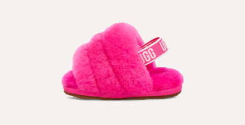 Baby ugg fur slides sales