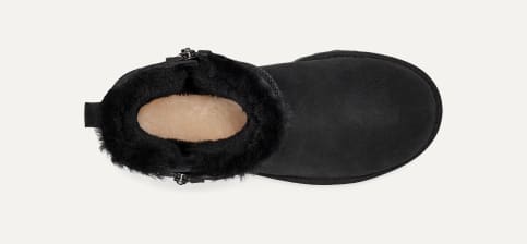 Ugg classic mini double zip schwarz 2025