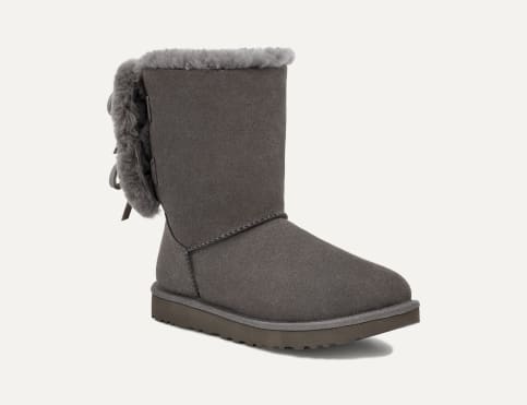 Ugg short boots with bows hotsell