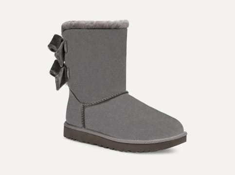Ugg grey bow on sale