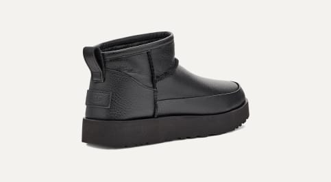 Ugg classic mini leather waterproof hot sale
