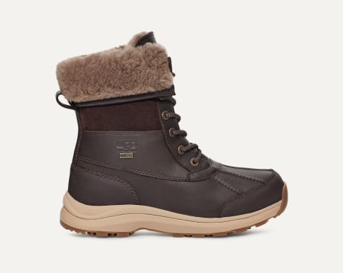 Ugg adirondack iii tall leopard waterproof suede boot on sale