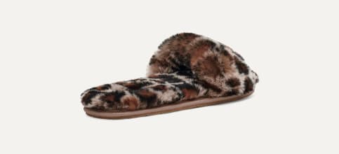 Cheetah print uggs slides deals