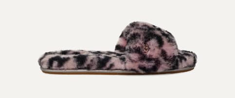 Cheetah print uggs slides clearance