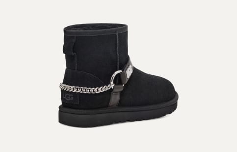 Black ugg boots with charms clearance