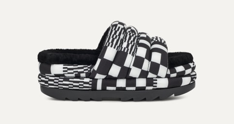 Checkerboard vans 2 strap slides outlet