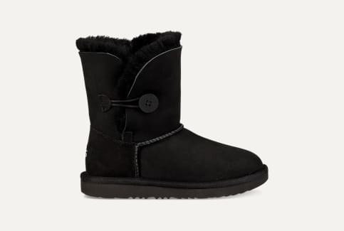 Ugg neri con bottone outlet