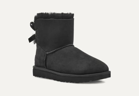 Black and white bailey bow uggs cheap