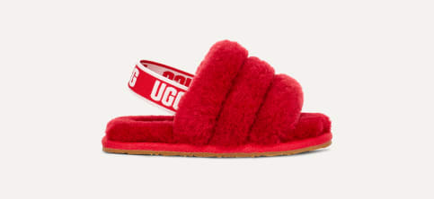 Red ugg fluff yeah sale