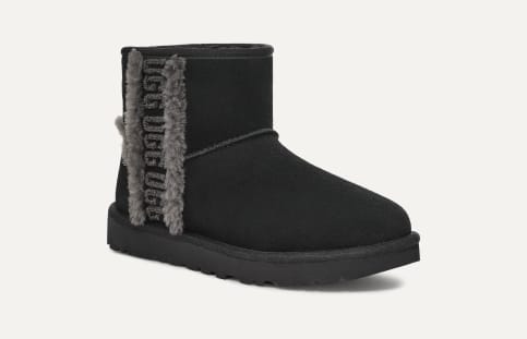 Ugg classic mini sparkle black on sale