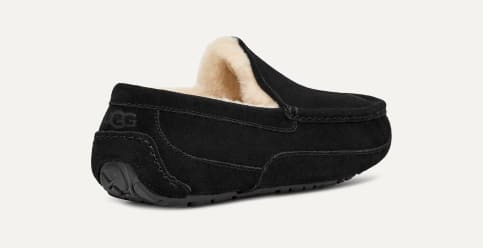Ugg black ascot slippers clearance