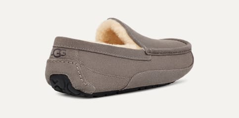 Mens ugg ascot slippers charcoal deals