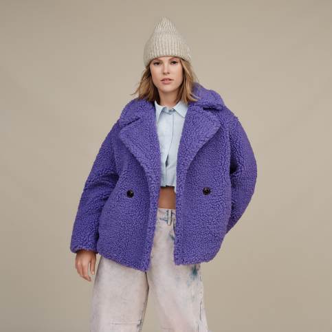 UGG Gertrude Short Teddy Coat for Women UGG